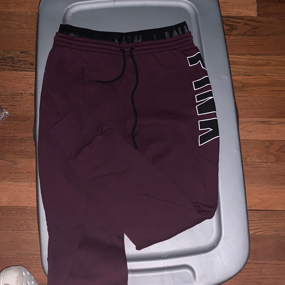 maroon PINK joggers
